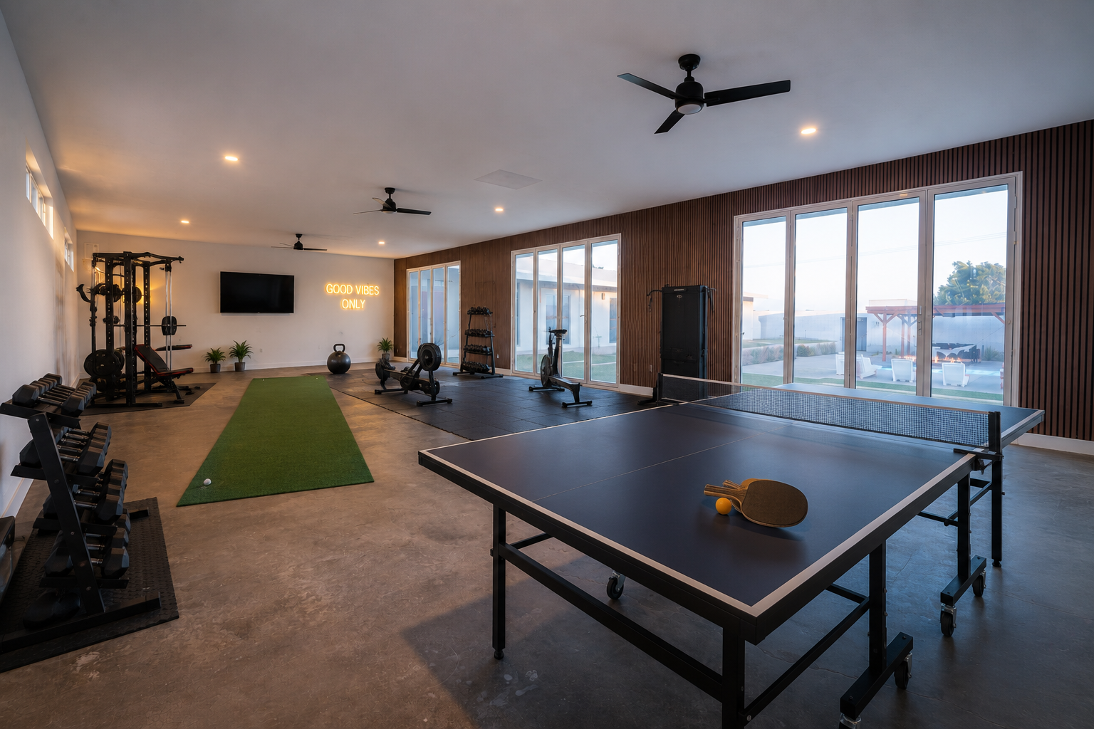 private venue for product launches — A private venue rental for product launches set on a desert estate in Sky Valley with a minimalist reveal display, Mojave boulders, and golden afternoon light across five private acres.
